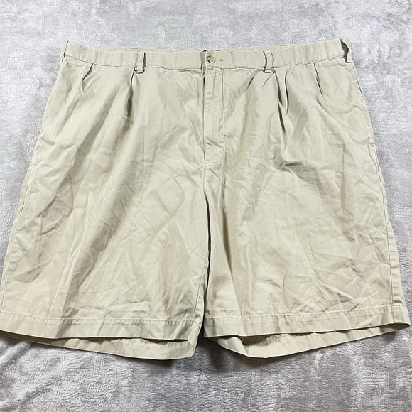 Polo Ralph Lauren Other - Polo by‎ Ralph Lauren Khaki Tan Chino Big Tyler Shorts size 48B Pleated Front